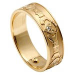 Claddagh Diamond Wedding Band - Ladies