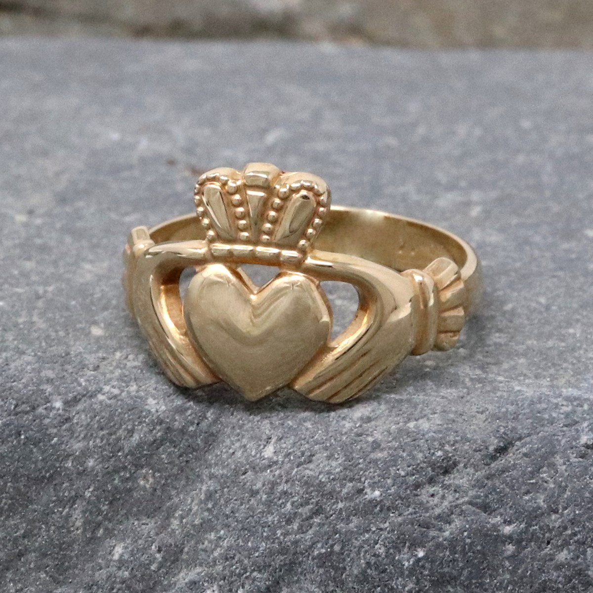 Claddagh ring, ladies silver claddagh ring on celtic rope band. – Irish  Jewelry Design