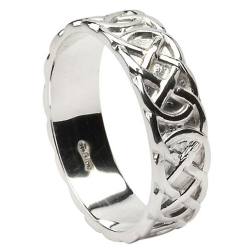 Closed Knot Silver Wedding Ring - Celtic Wedding Rings - Rings from Ireland