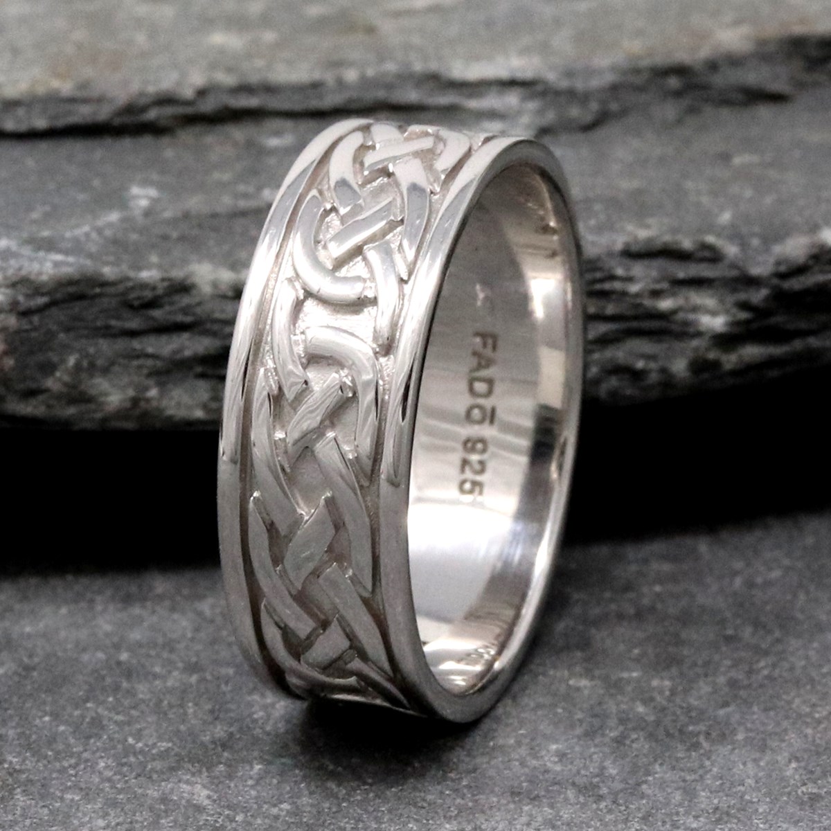 Celtic Knot Silver Wedding Band - Celtic Wedding Rings - Rings from Ireland