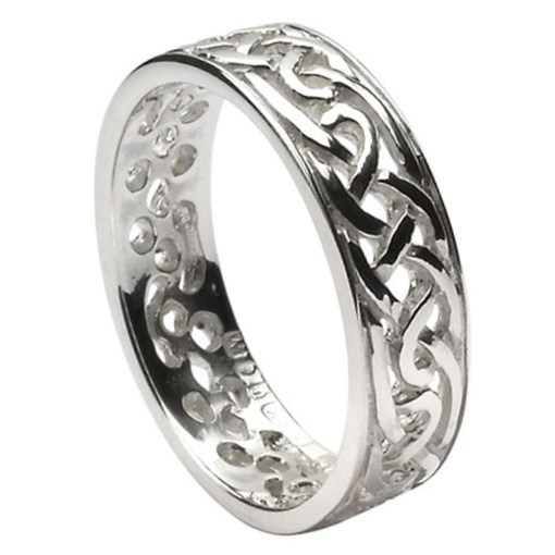 Filagree Celtic Silver Wedding Ring - Celtic Wedding Rings - Rings from ...