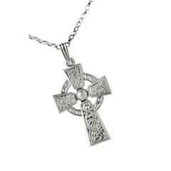 Celtic Warrior Silver Cross