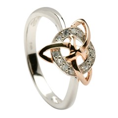 Celtic Circle and Trinity Knot Ring