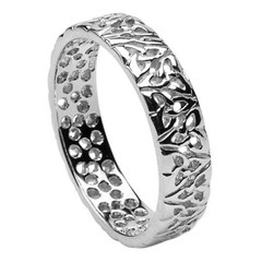 Trinity Knot White Gold Wedding Ring