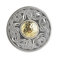 Celtic Warrior Large Tie Tac with 18k Gold Bead