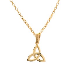 Small Yellow Gold Trinity Knot Pendant