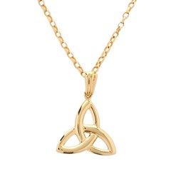 Large Yellow Gold Trinity Knot Pendant