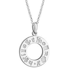 History Of Ireland Silver Donut Pendant