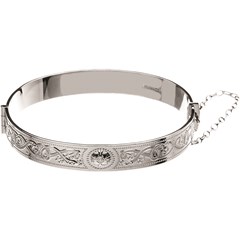 Celtic Warrior Silver Bangle